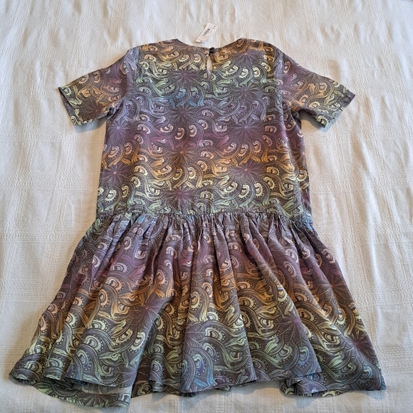 Gymboree girls size xl or 14 dress tunic, lined, multicolored swirl pattern, NEW - Picture 3 of 5